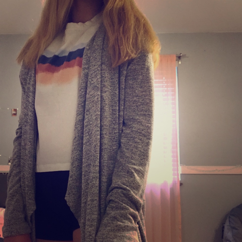 APT.9 small gray cardigan